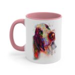Bassett Hound Accent Coffee Mug, 11oz - .jpg - Shujaa Designs