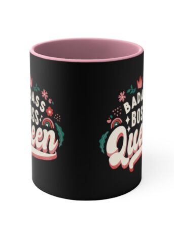 Badass Boss Queen Accent Coffee Mug, 11oz - .jpg - Shujaa Designs