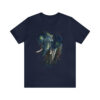 Colorful Hand-Drawn Elephant Bull Unisex Jersey Short Sleeve Tee - .jpg - Shujaa Designs