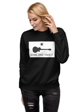 Come And Take It Unisex Premium Sweatshirt - unisex premium sweatshirt black front fd fc .jpg - Shujaa Designs