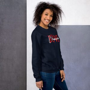Choose Love Unisex Sweatshirt - unisex crew neck sweatshirt navy right b b eceffb.jpg - Shujaa Designs
