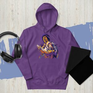 Purple Haze Unisex Hoodie - unisex premium hoodie purple front d e .jpg - Shujaa Designs